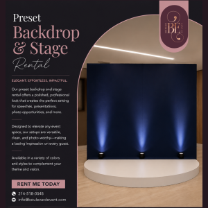 PRESET BACKDROP AND STAGE